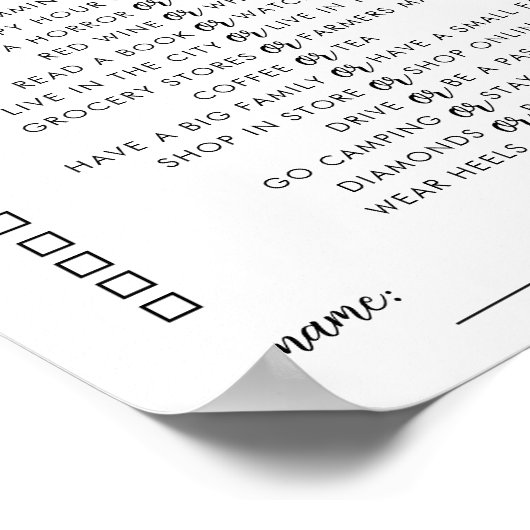 Direct downloaden Vrijgezellenfeest spel Poster (Hoek)