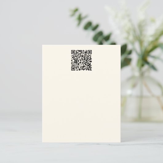 Direct een QR-code Creëer | Bewerkbaar op wit (Staand voorkant)
