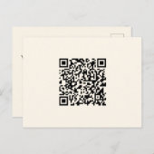 Direct een QR-code Creëer | Bewerkbaar op wit Briefkaart (Voorkant / Achterkant)