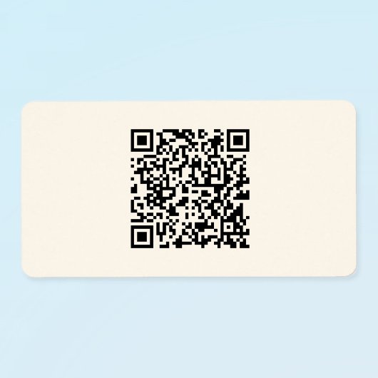 Direct een QR-code Creëer | Bewerkbaar op wit Etiket