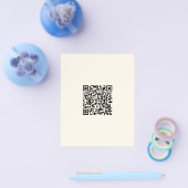 Direct een QR-code Creëer | Bewerkbaar op wit Flyer (Enkel)