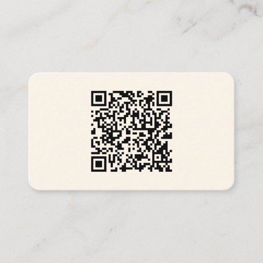 Direct een QR-code Creëer | Bewerkbaar op wit Informatiekaartje (Voorkant)
