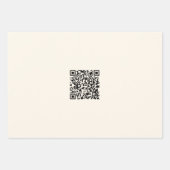 Direct een QR-code Creëer | Bewerkbaar op wit Inpakpapier Vel (Voorkant)