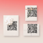 Direct een QR-code Creëer | Bewerkbaar op wit Inpakpapier Vel