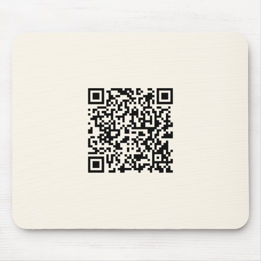 Direct een QR-code Creëer | Bewerkbaar op wit Muismat (Voorkant)