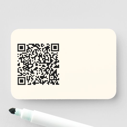 Direct een QR-code Creëer | Bewerkbaar op wit Naamplaatje (In situ)