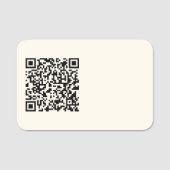 Direct een QR-code Creëer | Bewerkbaar op wit Naamplaatje (Voorkant)
