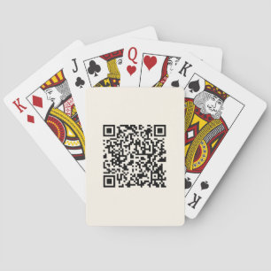 Direct een QR-code Creëer   Bewerkbaar op wit Pokerkaarten