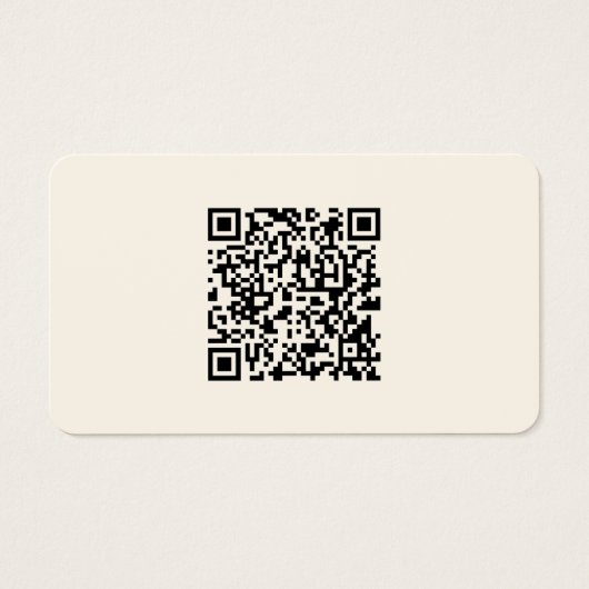 Direct een QR-code Creëer | Bewerkbaar op wit Visitekaartje (Voorkant)