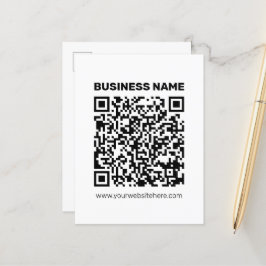 Direct een QR-code Creëer voor elk websiteadres Briefkaart