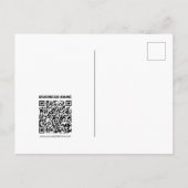 Direct een QR-code Creëer voor elk websiteadres Briefkaart (Achterkant)