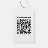 Direct een QR-code Creëer voor elk websiteadres Cadeaulabel (Voorkant)