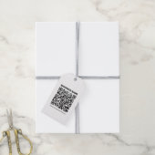 Direct een QR-code Creëer voor elk websiteadres Cadeaulabel (Met Touw)