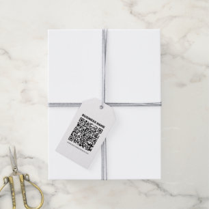 Direct een QR-code Creëer voor elk websiteadres Cadeaulabel