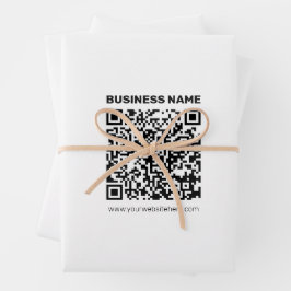 Direct een QR-code Creëer voor elk websiteadres Inpakpapier Vel