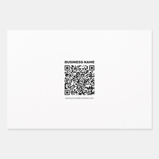 Direct een QR-code Creëer voor elk websiteadres Inpakpapier Vel (Voorkant)
