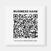 Direct een QR-code Creëer voor elk websiteadres Magneet (Voorkant)