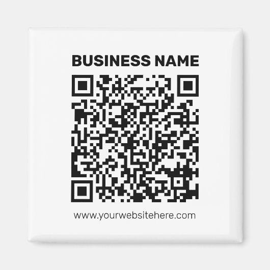 Direct een QR-code Creëer voor elk websiteadres Magneet (Voorkant)