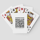 Direct een QR-code Creëer voor elk websiteadres Pokerkaarten (Achterkant)