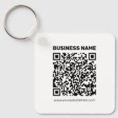 Direct een QR-code Creëer voor elk websiteadres Sleutelhanger (Voorkant)