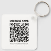 Direct een QR-code Creëer voor elk websiteadres Sleutelhanger (Achterkant)