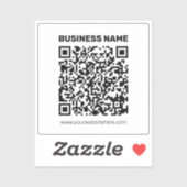 Direct een QR-code Creëer voor elk websiteadres Sticker (Vel)