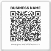 Direct een QR-code Creëer voor elk websiteadres Sticker (Voorkant)