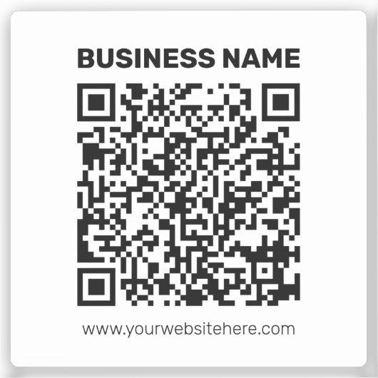 Direct een QR-code Creëer voor elk websiteadres Sticker (Voorkant)