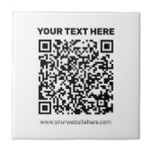 Direct een QR-code Creëer voor elk websiteadres Tegeltje (Voorkant)