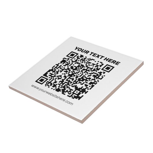Direct een QR-code Creëer voor elk websiteadres Tegeltje (Zijkant)