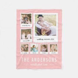 Direct fotocollage bewerkbare achtergrondkleur fleece deken