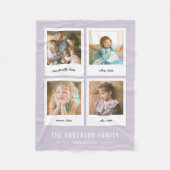 Direct fotocollage bewerkbare achtergrondkleur fleece deken (Voorkant)