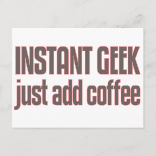 Direct Geek gewoon koffie toevoegen Briefkaart (Voorkant)