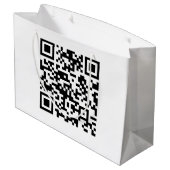 Direct Gemaakte QR-code (door uw URL in te voeren) Groot Cadeauzakje (Achterkant Gekanteld)