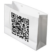 Direct Gemaakte QR-code (door uw URL in te voeren) Groot Cadeauzakje (Voorkant Gekanteld)