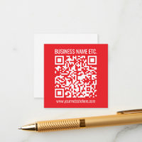Direct je eigen QR-code Creëer | Bewerkbaar rood
