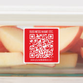 Direct je eigen QR-code Creëer | Bewerkbaar rood Labels (Aangebracht)
