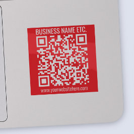 Direct je eigen QR-code Creëer | Bewerkbaar rood Sticker