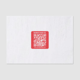 Direct je eigen QR-code Creëer | Bewerkbaar rood Tissuepapier