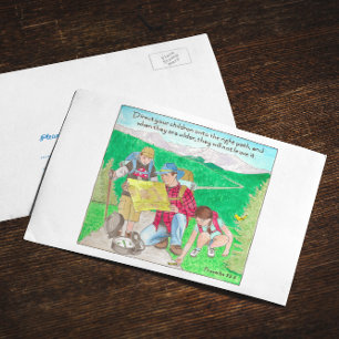 Direct Kinderen op de rechterkant van het Inspirer Briefkaart