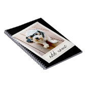 Direct Lijst - Aangepaste foto zwart Notitieboek (Rechterzijde)
