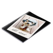 Direct Lijst - Aangepaste foto zwart Notitieboek (Linkerzijde)