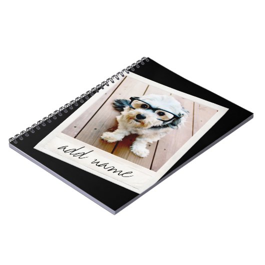 Direct Lijst - Aangepaste foto zwart Notitieboek (Linkerzijde)