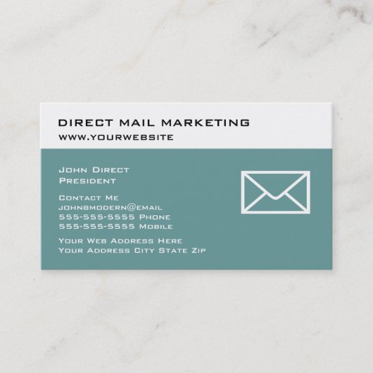 Direct Mail Marketing Visitekaartjes (Voorkant)