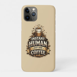 Direct Menselijk, Alleen Koffie Toevoegen – Grappi Case-Mate iPhone Case