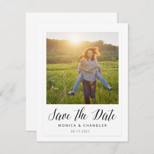Direct Opslaan van Instant Foto Stijl Save The Date (Voorkant / Achterkant)