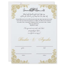 Direct Persoonlijk Nikkah Huwelijkscertificaat