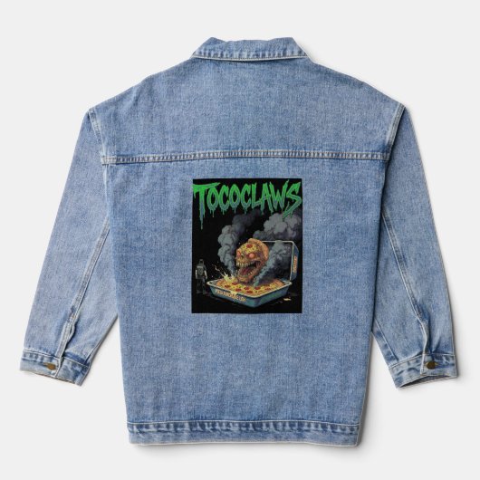 Direct & Punchy): Pizza Lunchable Lich - Bouw Jou Denim Jacket (Achterkant)