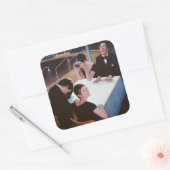 Direct resultaat 1980 vierkante sticker (Envelop)