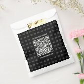 Direct scanbare QR-code en logo-patroon maken Bedankzakje (Gezegeld)